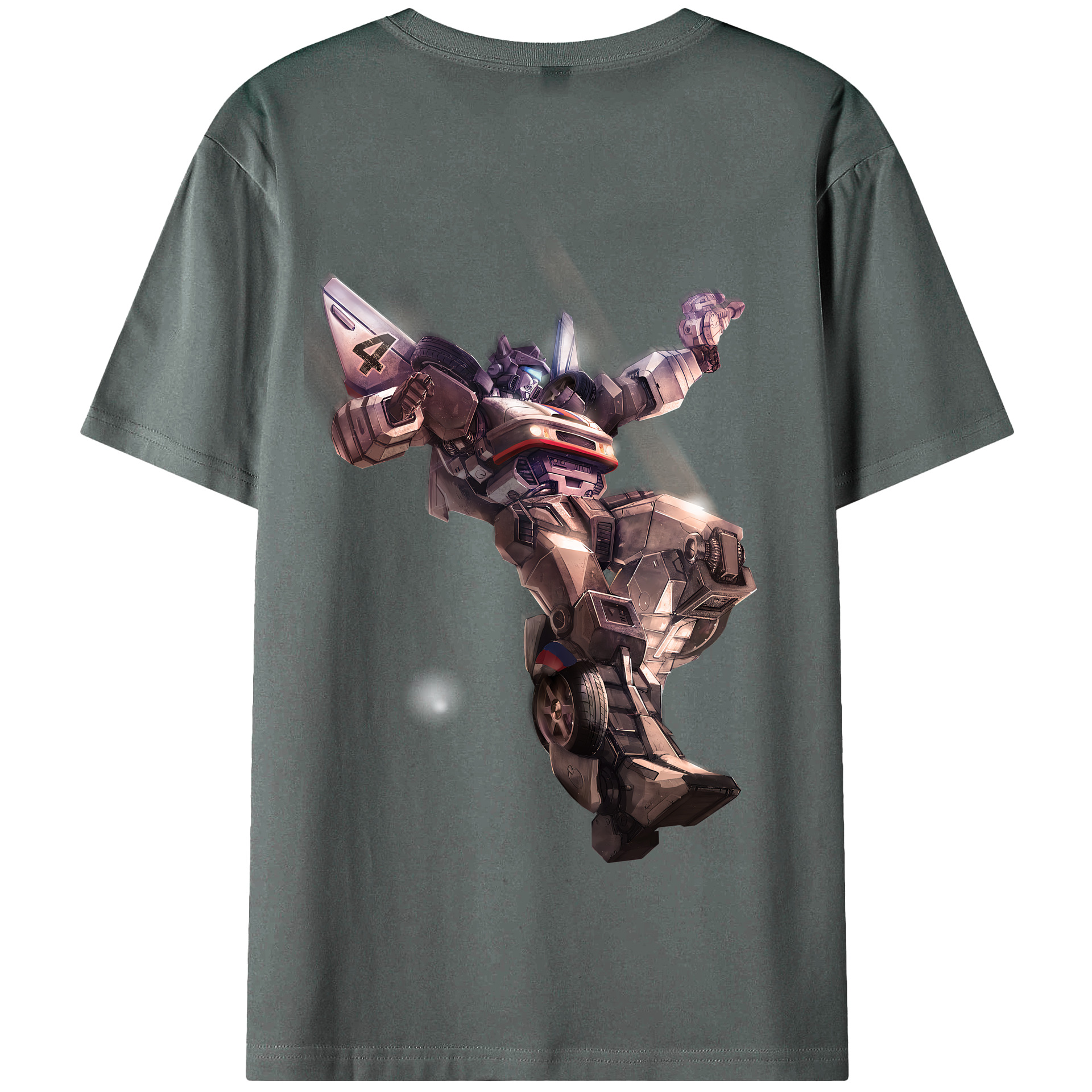 （画像用） Transformers トランスフォーマー 綿100％半袖Tシャツ（背面プリント）
